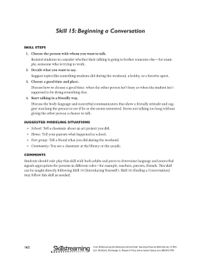 Skill 15: Beginning a Conversation Homework Report