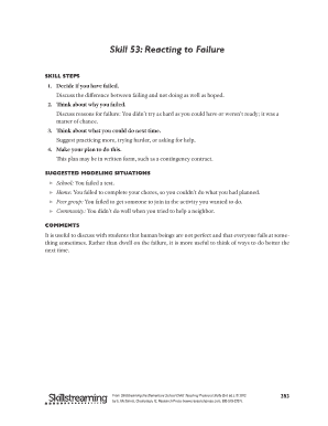 Skill 53 Reacting to Failure Homework Report
