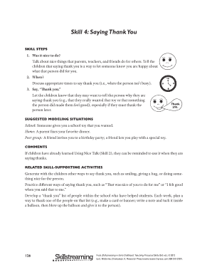 Skill 4 Saying Thank You Homework Report