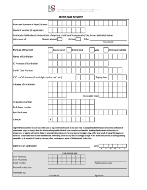 Credit Card Payment Authorization