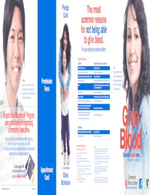 Blood Donor Permission Form