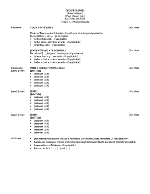 Resume Template