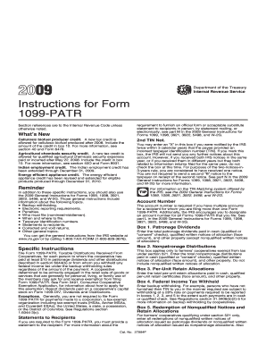 Instructions for Form 1099-PATR