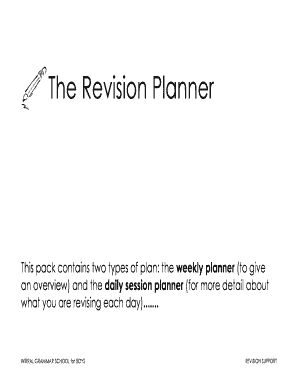 Revision Planner
