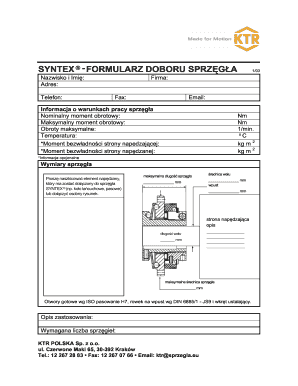 SYNTEX Roofing Installation Form