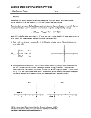 Quantum Physics Lab Worksheet