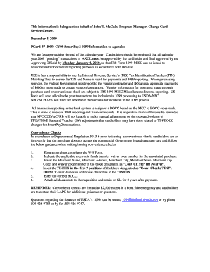 USDA 1099-MISC Information Notice