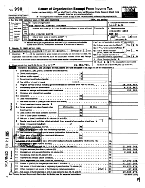 Form 990 Return of Organization Exempt From Income Tax