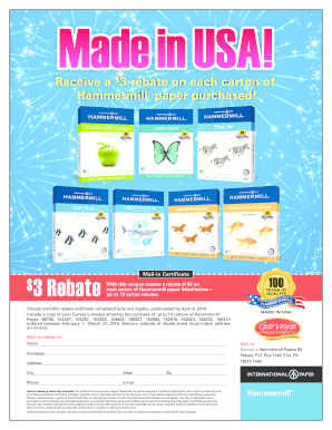 Hammermill Paper Rebate Form