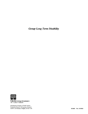 CIGNA Group Long Term Disability Claim Form