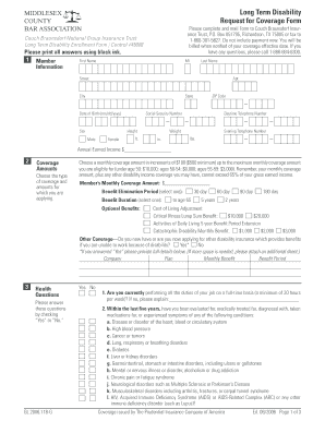 Long Term Disability Enrollment Form