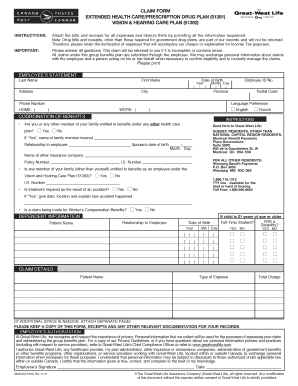 Extended Health Care Claim Form