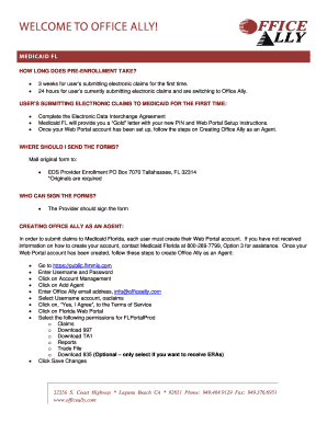 Medicaid FL Electronic Data Interchange Agreement