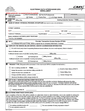 Electronic Data Interchange Enrollment Form