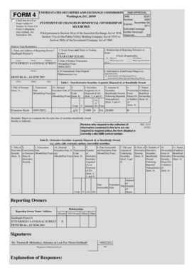 SEC Form 4 Statement of Changes in Beneficial Ownership