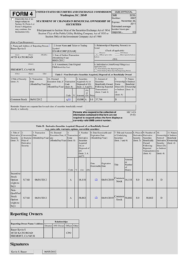 SEC Form 4 Statement of Changes in Beneficial Ownership
