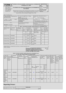 SEC Form 4 Statement of Changes in Beneficial Ownership