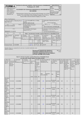SEC Form 4 Statement of Changes in Beneficial Ownership