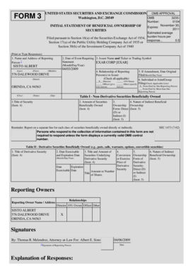 SEC Form 3 Beneficial Ownership