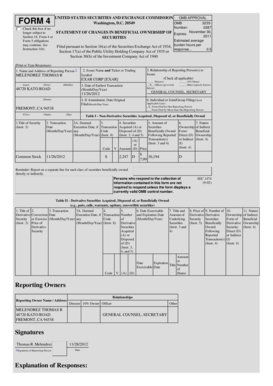 SEC Form 4 Statement of Changes in Beneficial Ownership