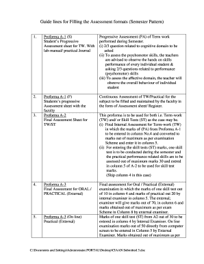 Maharashtra Student Assessment Forms