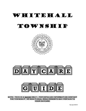 Day Care Guidelines PDF - Whitehall Township