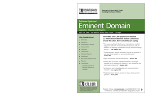 Eminent Domain Conference Registration Form