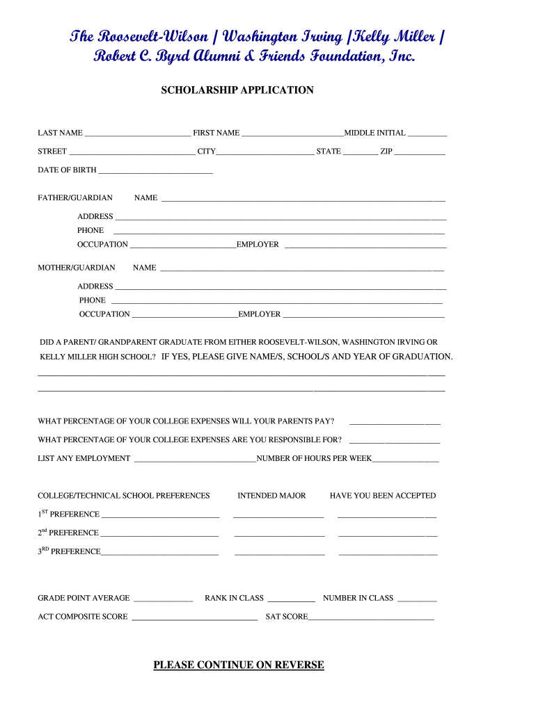 roosevelt robert byrd scholarship Preview on Page 1