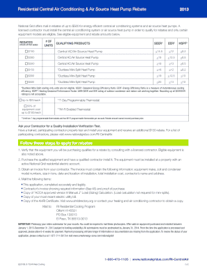 Rhode Island Residential Cooling Rebate Application