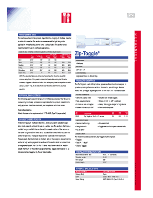 Fillable Online Zip Toggle Barnhill Bolt Fax Email Print Pdffiller
