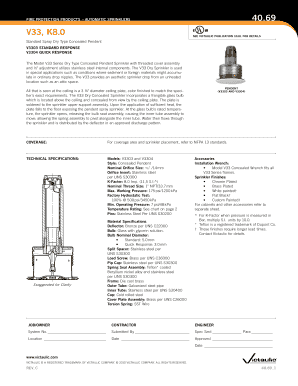 Fire Protection Automatic Sprinklers V33