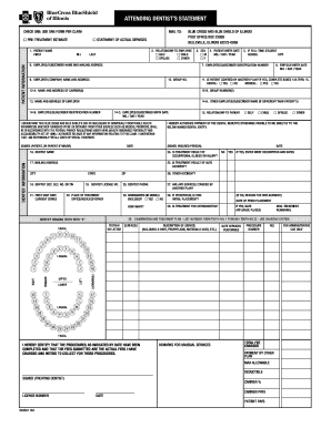 Fillable Online Bcbs Il Dental Claim Form Dresser Rand Fax Email