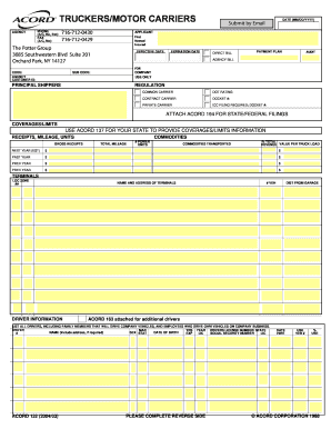Truckers Motor Carriers Application Form