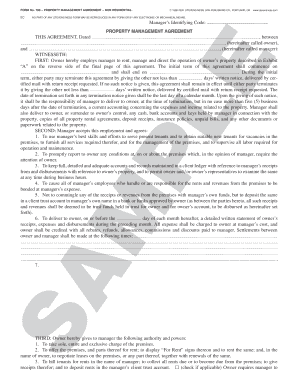 Property Management Agreement Non-Residential