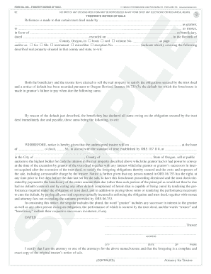 Trustee’s Notice of Sale
