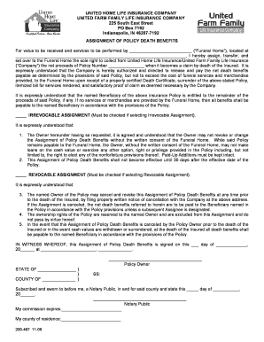 Assignment of Policy Death Benefits