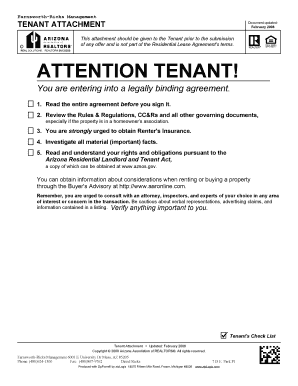 Arizona Residential Lease Agreement