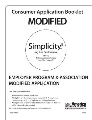 MedAmerica Long Term Care Insurance Application