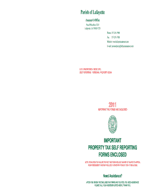 Louisiana Personal Property Tax Form