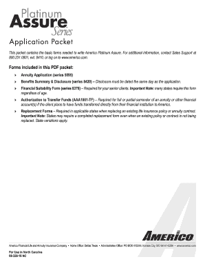 Annuity Application Form