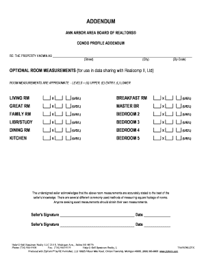 Condo Profile Addendum