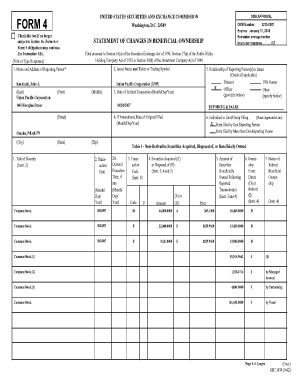 Form 4 Statement of Changes in Beneficial Ownership
