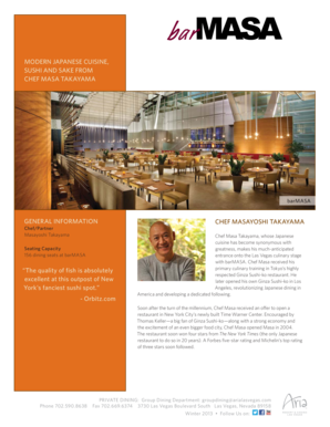 ARIA Restaurant Event Inquiry Form