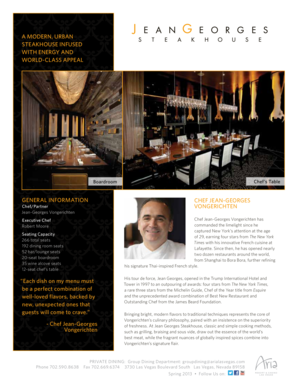 ARIA Restaurant Event Inquiry Form