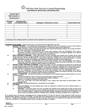 LDR form - Texas Molecular