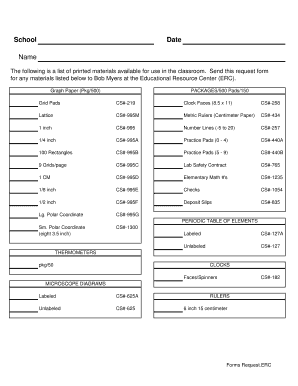 1 inch - Send this request form