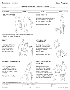 Patient Home Exercise Program