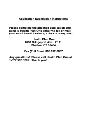 Health Plan One PPO Enrollment Application
