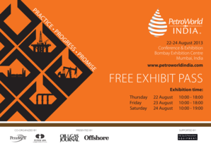 Exhibition invitation ticket - pdf - PetroWorld India