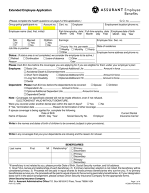 Employee Health Insurance Application